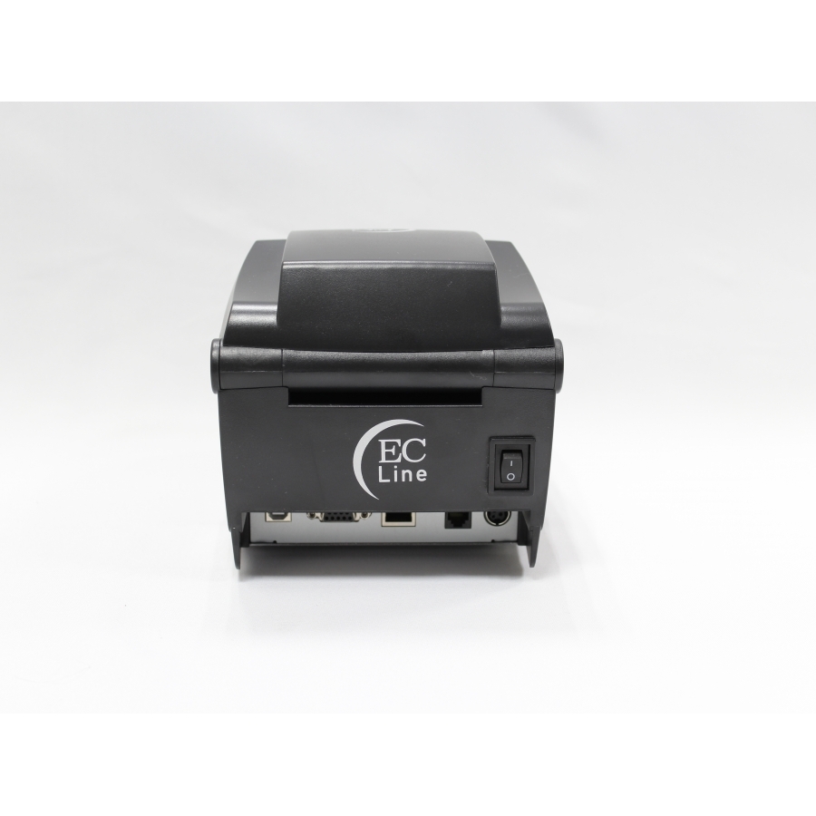 Miniprinter Ec Line Ec-3150D, Negro, 80Mm,  Impresora De Etiquetas De Codigo De Barras, Usb, Serial, Ethernet, Codigos 2D, Qr