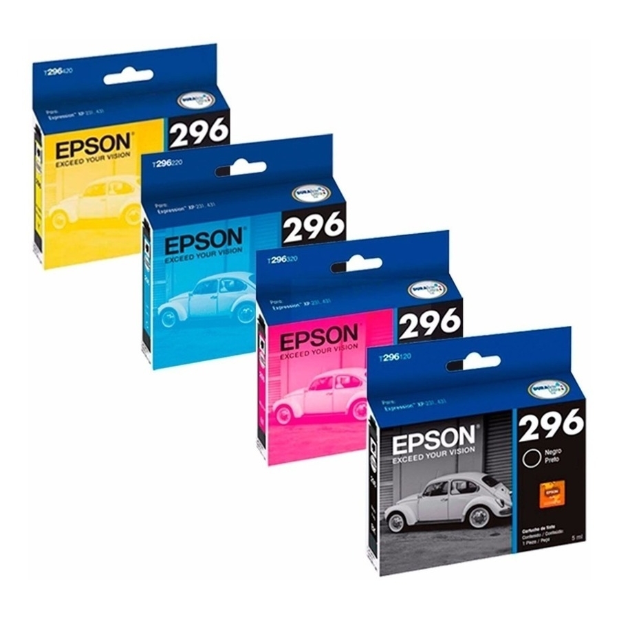 Cartucho Epson Modelo 296 Amarillo, Para Xp-231, Xp-431