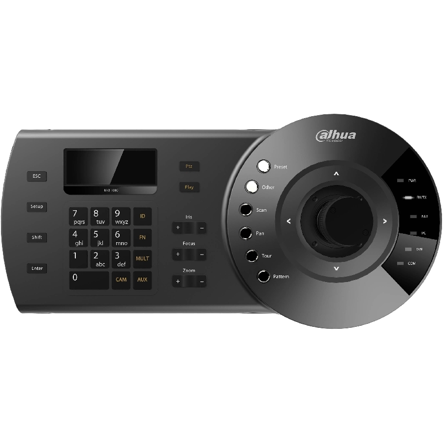 Teclado Dahua Control Ptz Analoga E Ip/Dvr/Nvr/ Pelco D P/ Pantalla Lcd/ Rs485/ Rs422/ Usb/ Rs232