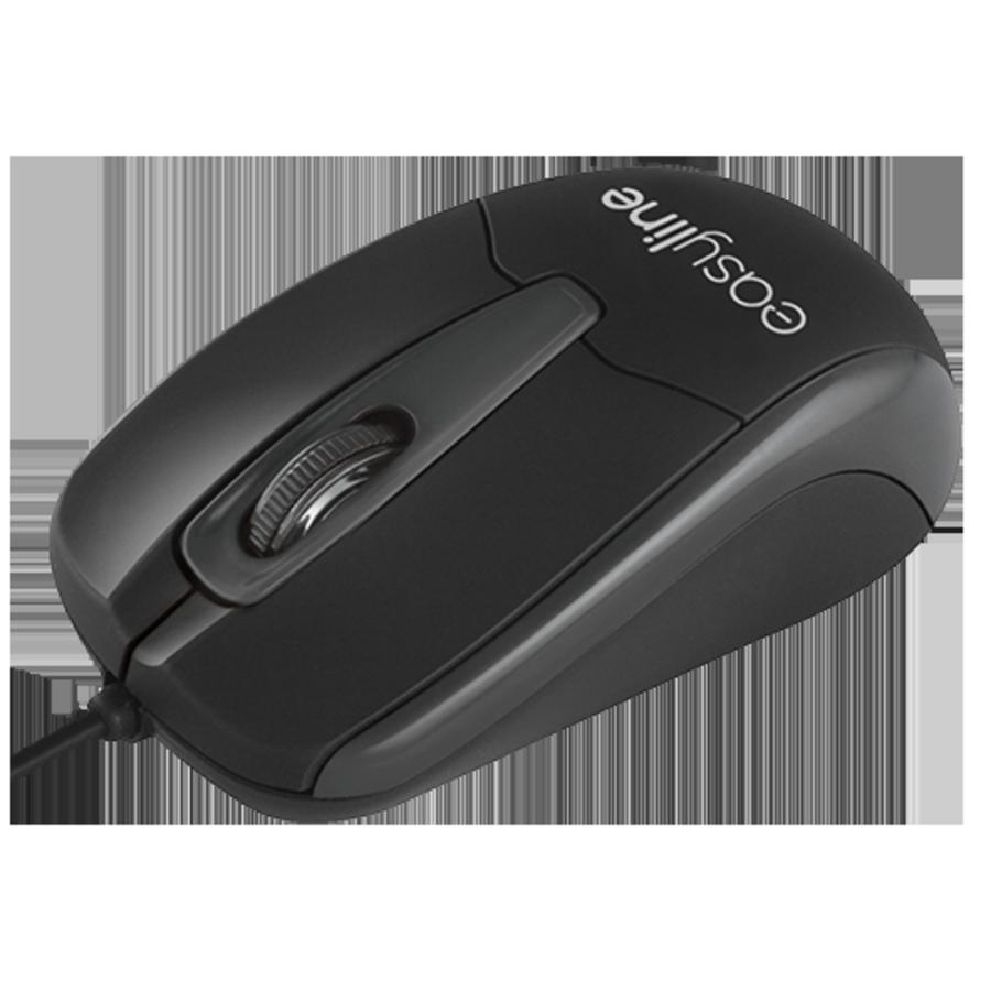 Mouse Alambrico Optico 1000 Dpi Conector Usb Easy Line By Perfect Choice - Negro
