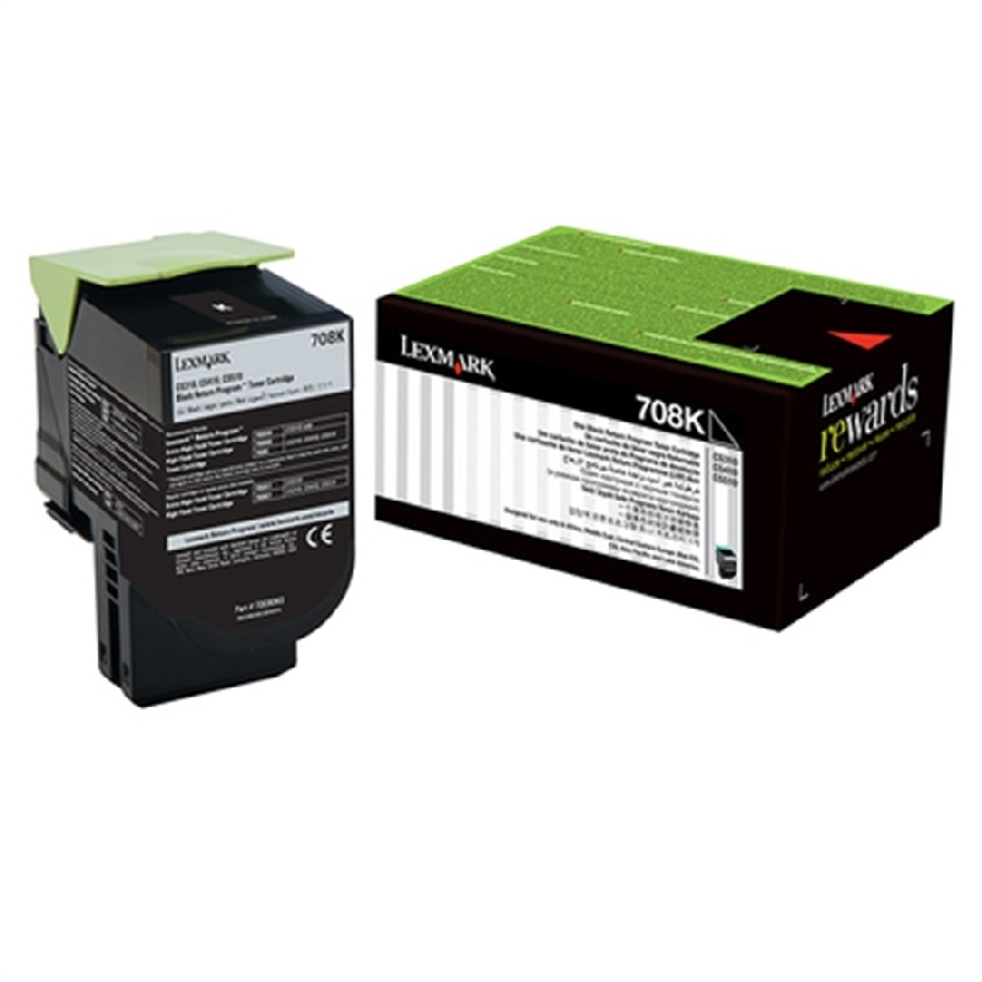 Toner Laser Lexmark 70C80K0 Negro, Rendimiento Estandar Hasta 1000 Paginas, Para Cs310Dn, Cs510De