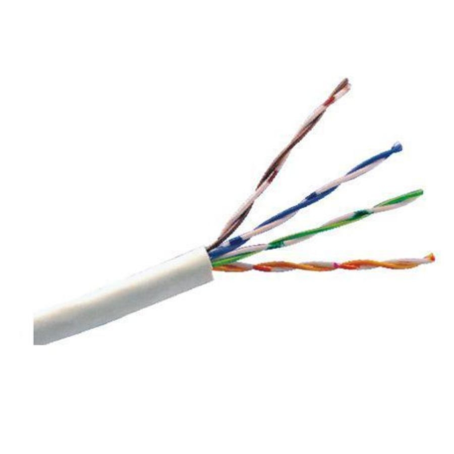 Cable Utp Saxxon Blanco Categoria 6/ Cca/ Bobina 305 Mts/ Redes/ Video/4 Pares