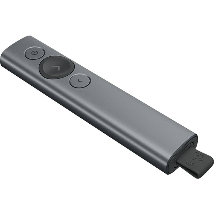 Presentador Logitech Spotlight Inalambrico Recargable Gris