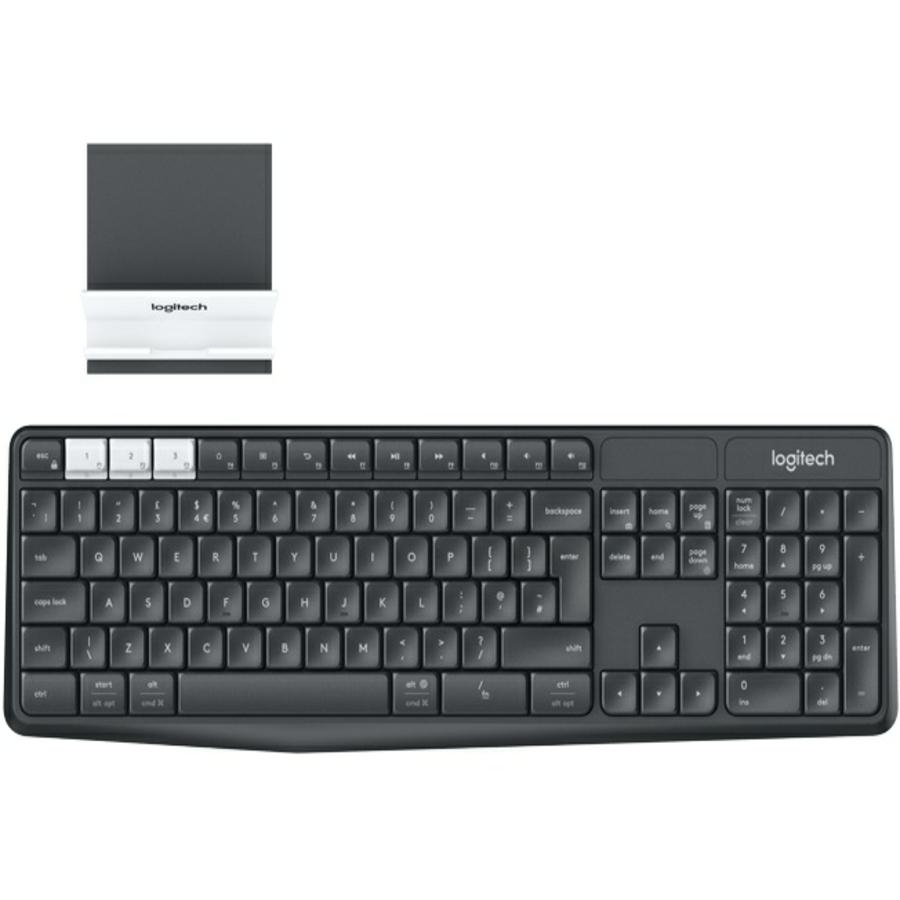 Teclado Logitech K780 Inalambrico Bt Usb Unifying Multidispositivo Easy-Switch Negro