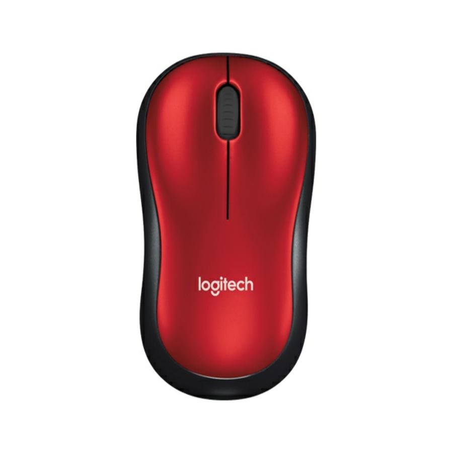 Mouse Logitech M185 Rojo Optico Inalambrico Mini Receptor Usb Pc/Mac/Chrome