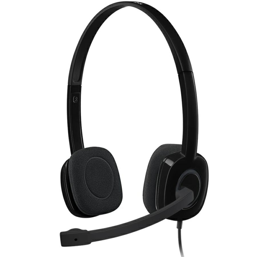 Audifonos Diadema Logitech H151 Control De Volumen Jack 3.5Mm Negro
