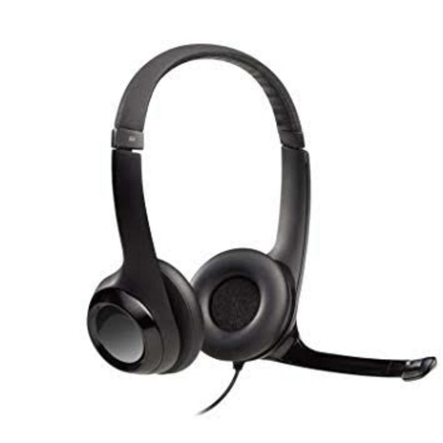 Audifonos Diadema Logitech H390 Supresion De Ruido Control De Volumen Usb Negro