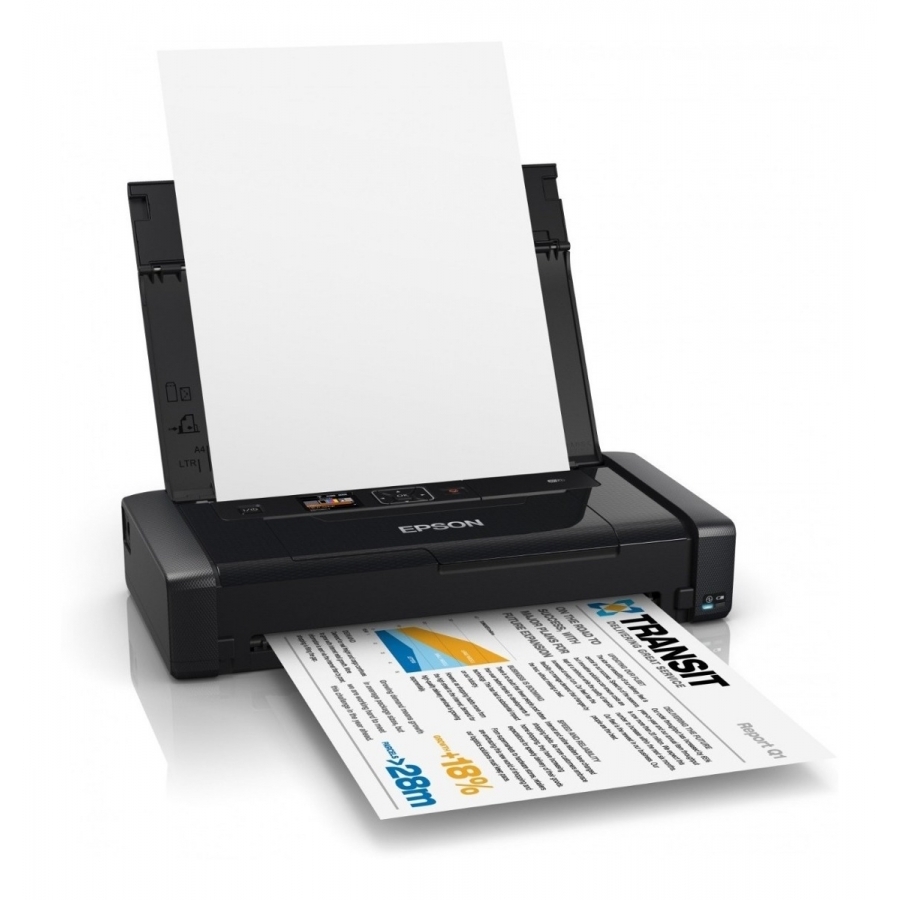 Impresora Epson Wf-100, Ppm 7 Negro / 3.5 Color, Inyeccion De Tinta, Usb, Wifi, Portatil, Oficio