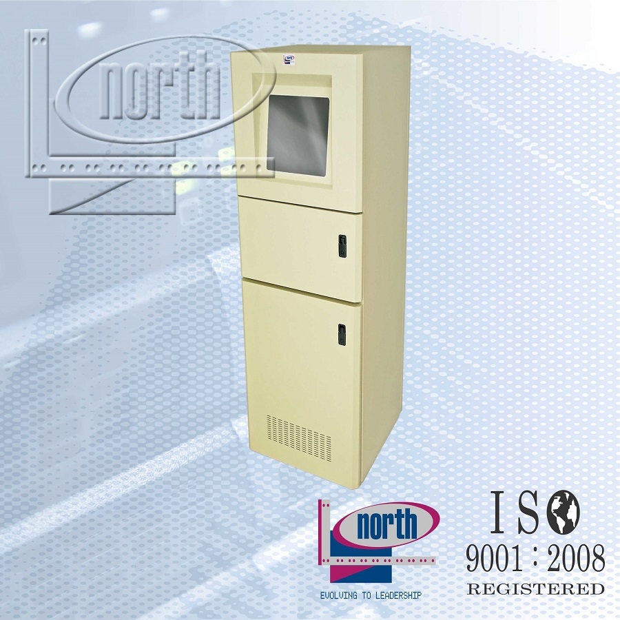 Gabinete North System Para Computadora Industrial Modelo Custom 30 U.R. Color Negro Texturizado No Incluye Flete