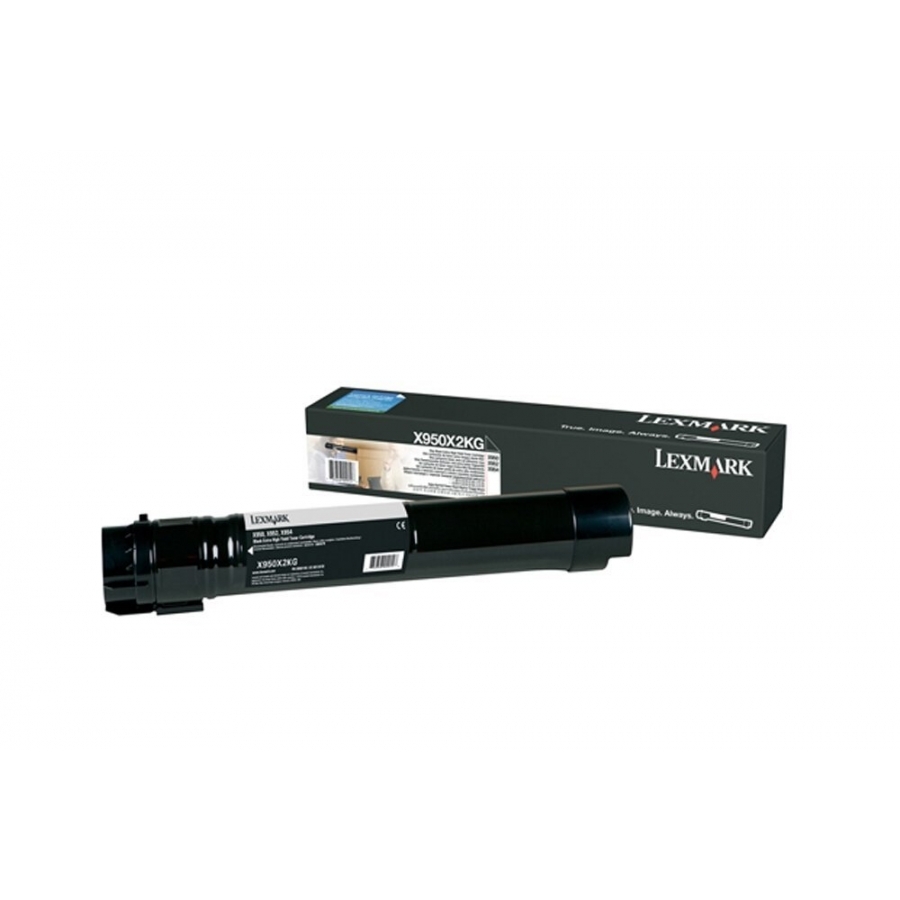 Toner Laser Lexmark, X950X2Kg  Color Negro, Alto Rendimiento Hasta 32,000 Paginas, Para Modelos X954Dhe, X950De, X952Dte.