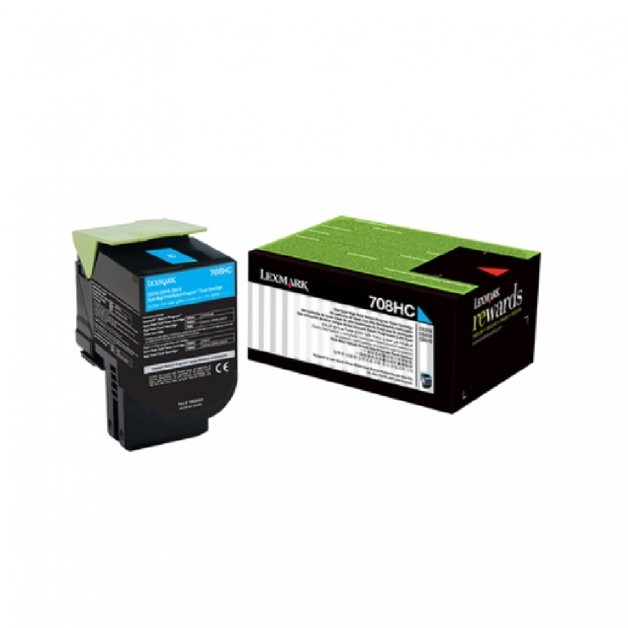 Toner Laser Lexmark, Color Cyan , Alto Rendimiento , 70C8Hc0 , Hasta 3,00 Paginas , 5% De Cobertura , Para Modelos: Cs310Dn, Cs510De