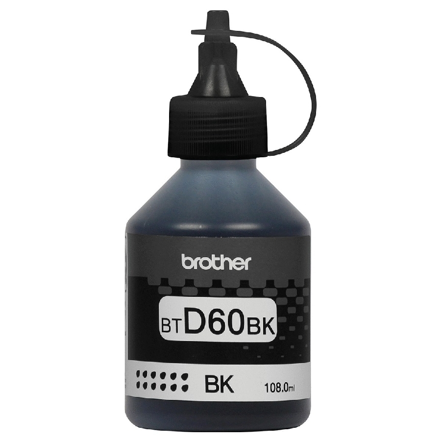 Botella De Tinta Brother Negra  Btd60Bk Alto Rendimiento Hasta 6500 Pag Para Dcpt310 Dcpt510W Mfct910Dw