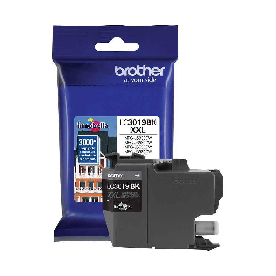 Cartucho De Tinta Negro Brother Lc3019Bk De Alto Rendimiento 3,000 Paginas Al 5 Por Ciento De Cobertura