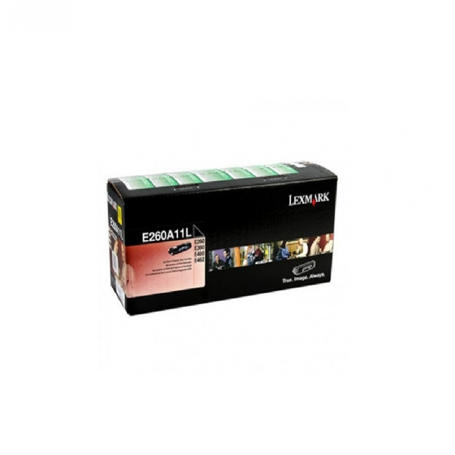 Toner Laser Lexmark / Color Negro / Rendimiento Estandar / E260A11L / Hasta 3,500 Paginas / % De Cobertura / P/Modelos: E260Dn, E460Dn, E360Dn.
