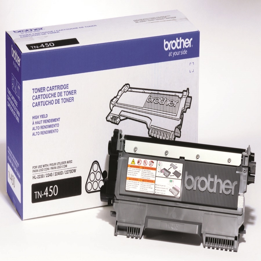 Toner Brother Negro Tn450 Alto Rendimiento 2600 Pag. Aprox. Para Hl2240D / Hl2270W