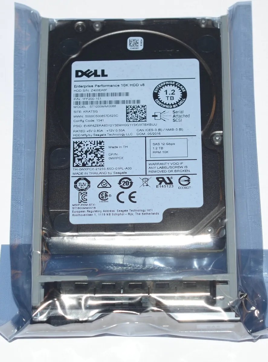 Disco Duro para Servidor Dell 1.2TB SAS 10.000RPM 2.5'' 12 Gbit/s