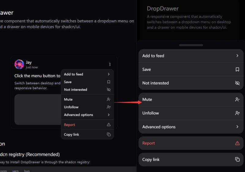 Responsive Dropdown Drawer Component For Shadcn Ui Dropdrawer - Mountain Images - Beautiful 4K Collection