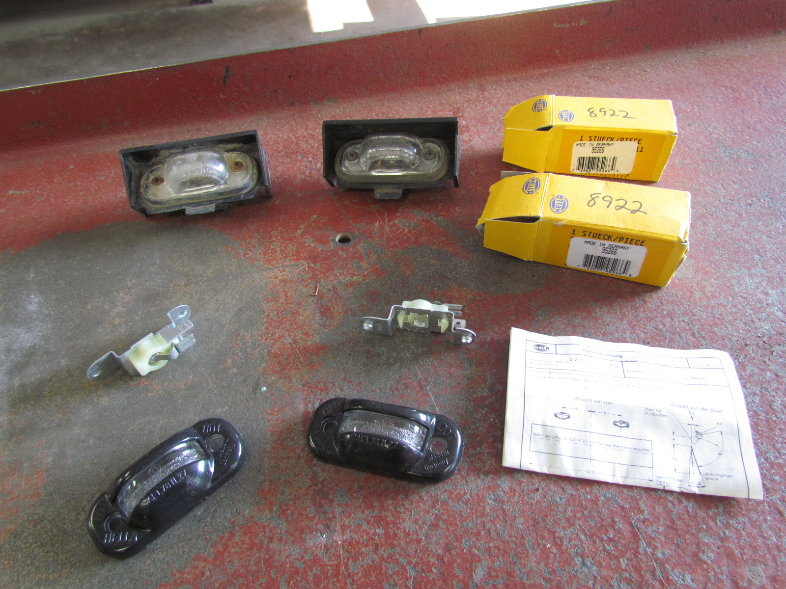 License plate lights