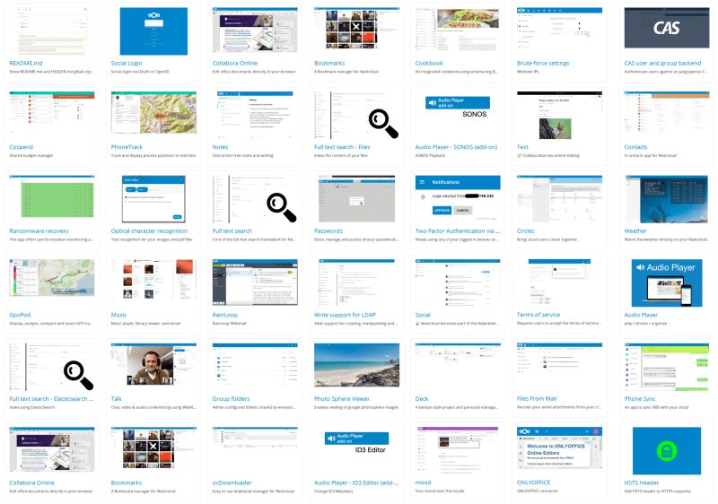 App Store Updates Nextcloud - Modern Vintage Pattern - High Resolution