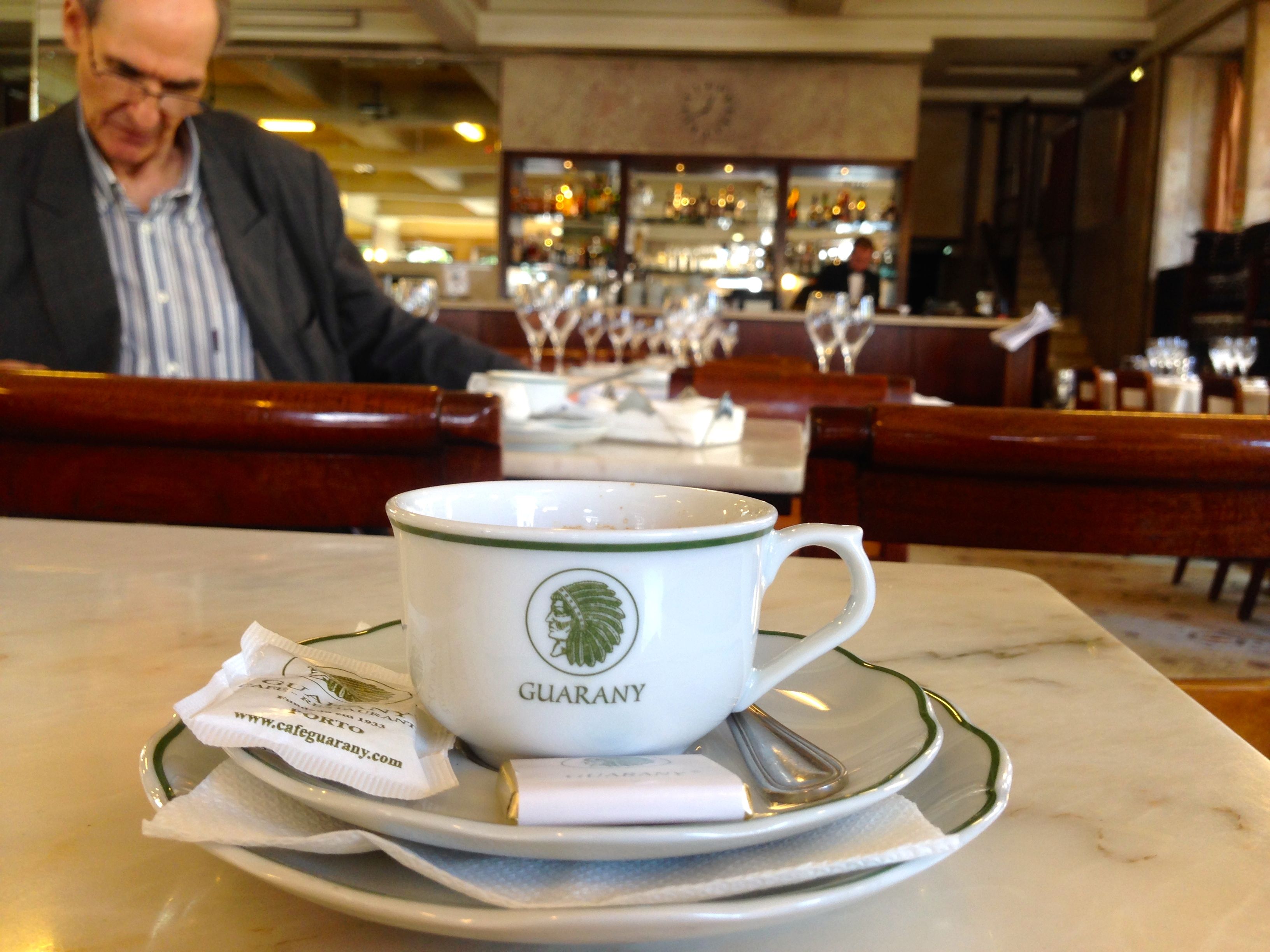 An espresso at Café Guarany, opened in 1933.