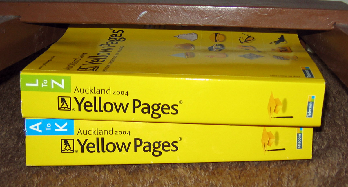 Yellow Pages off the grid