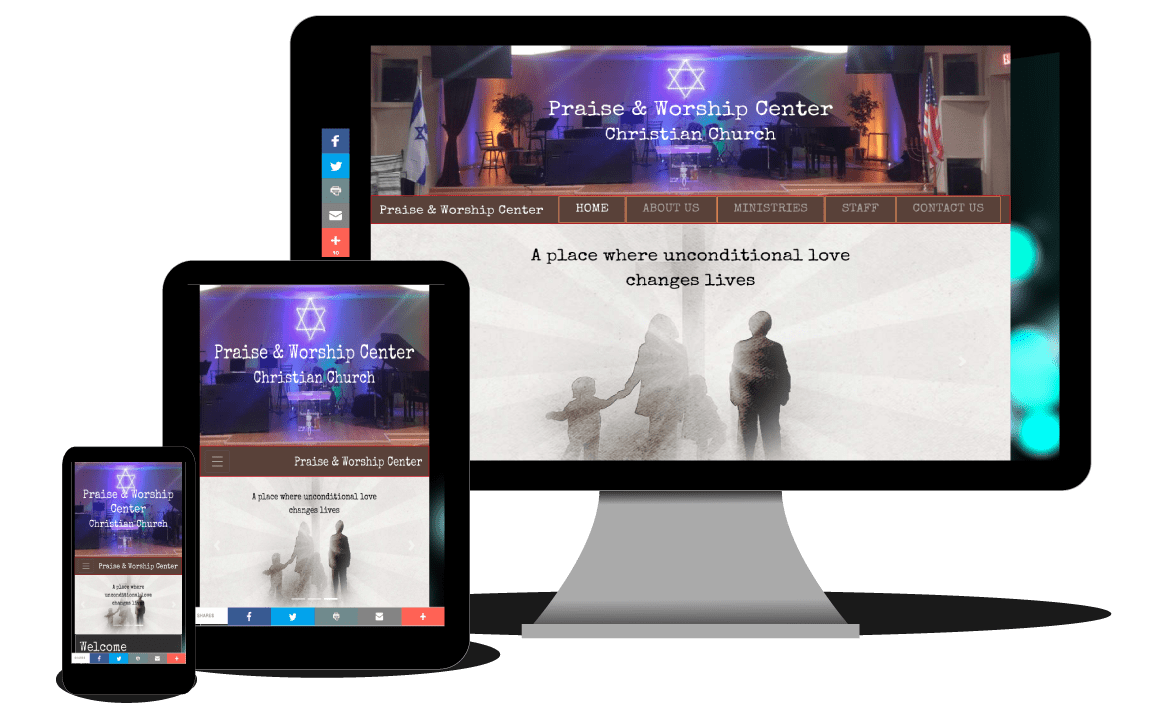 Image of multiple responsive site examples