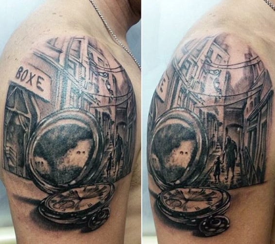 Top 80 Mind Blowing Clock Tattoos 2020 Inspiration Guide