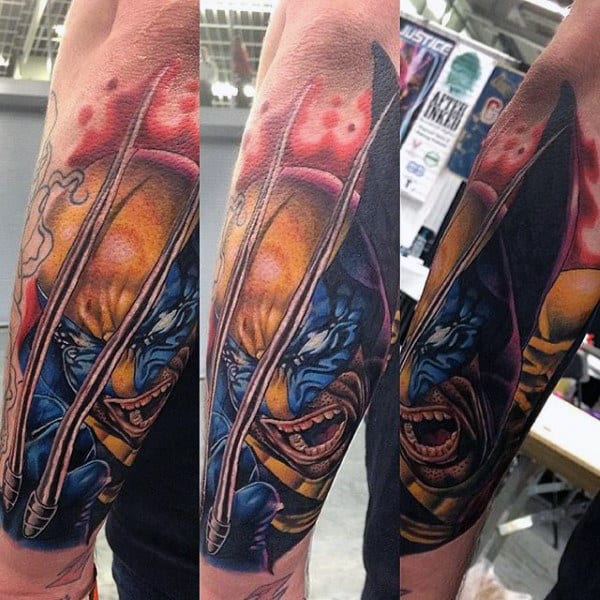 90 Wolverine Tattoo Designs For Men - X-Men Ink Ideas 600_x_600_jpg
