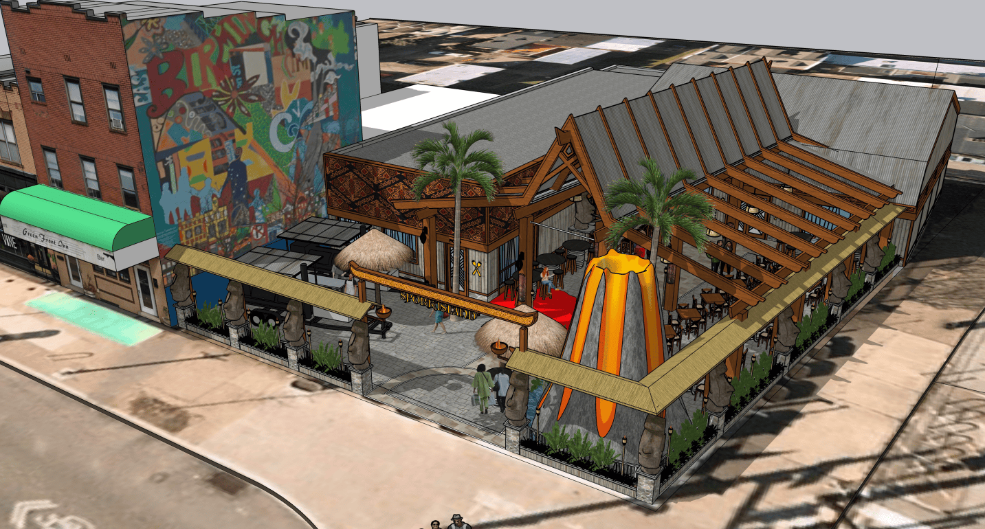Should a new South Side restaurant have a volcano?