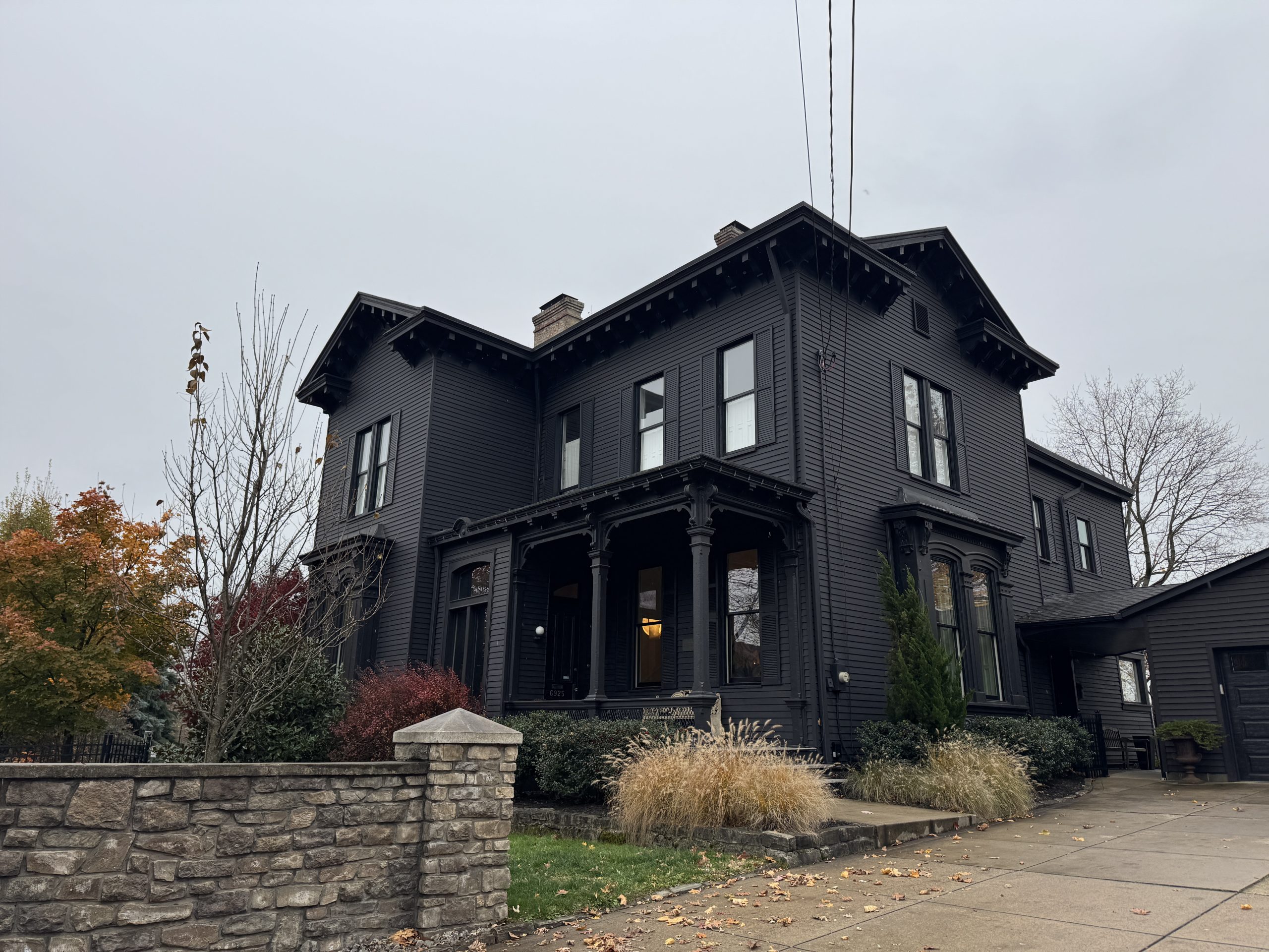 Why did a Ben Avon couple paint their whole house black?