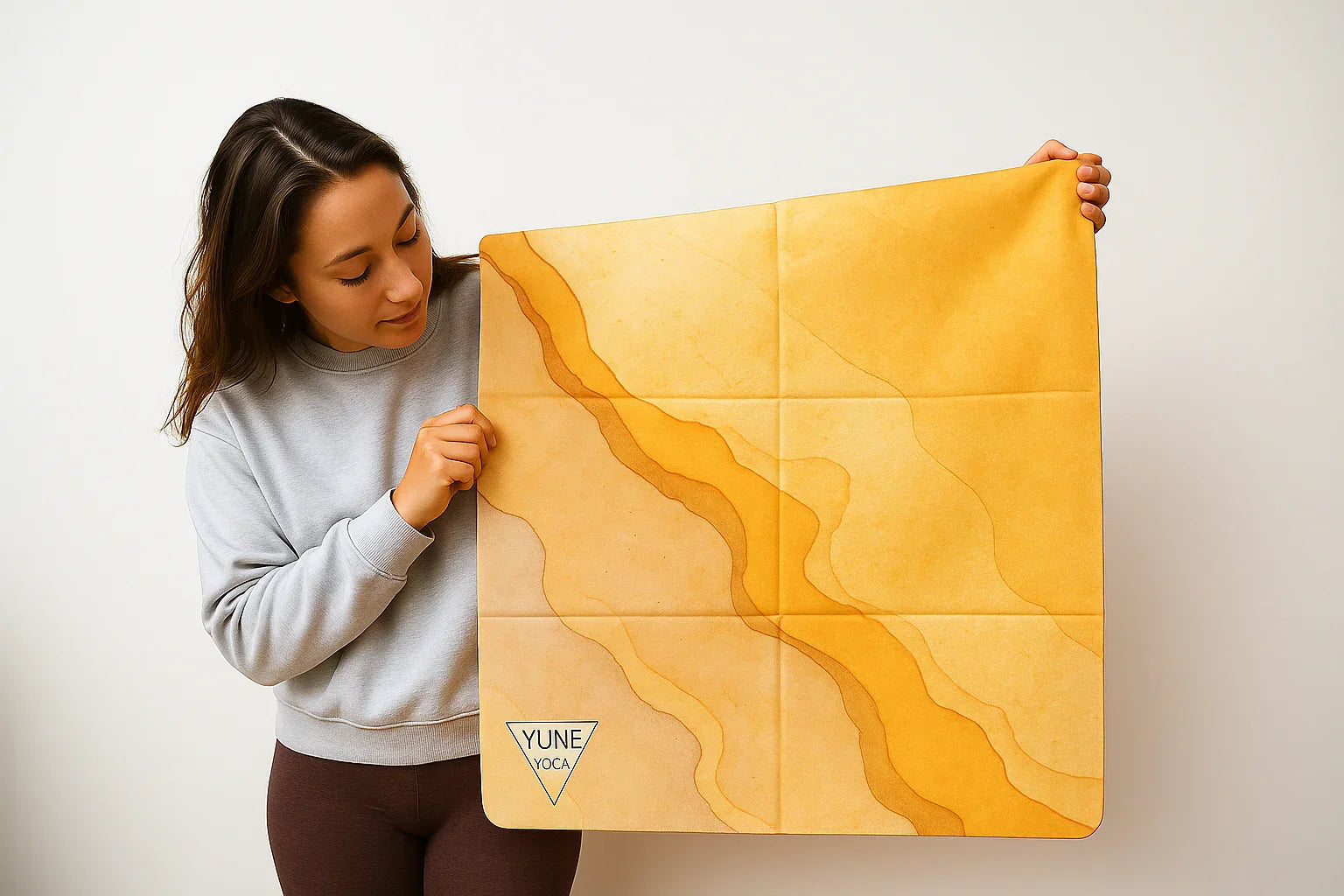 YogaMatwithMarbledDesign