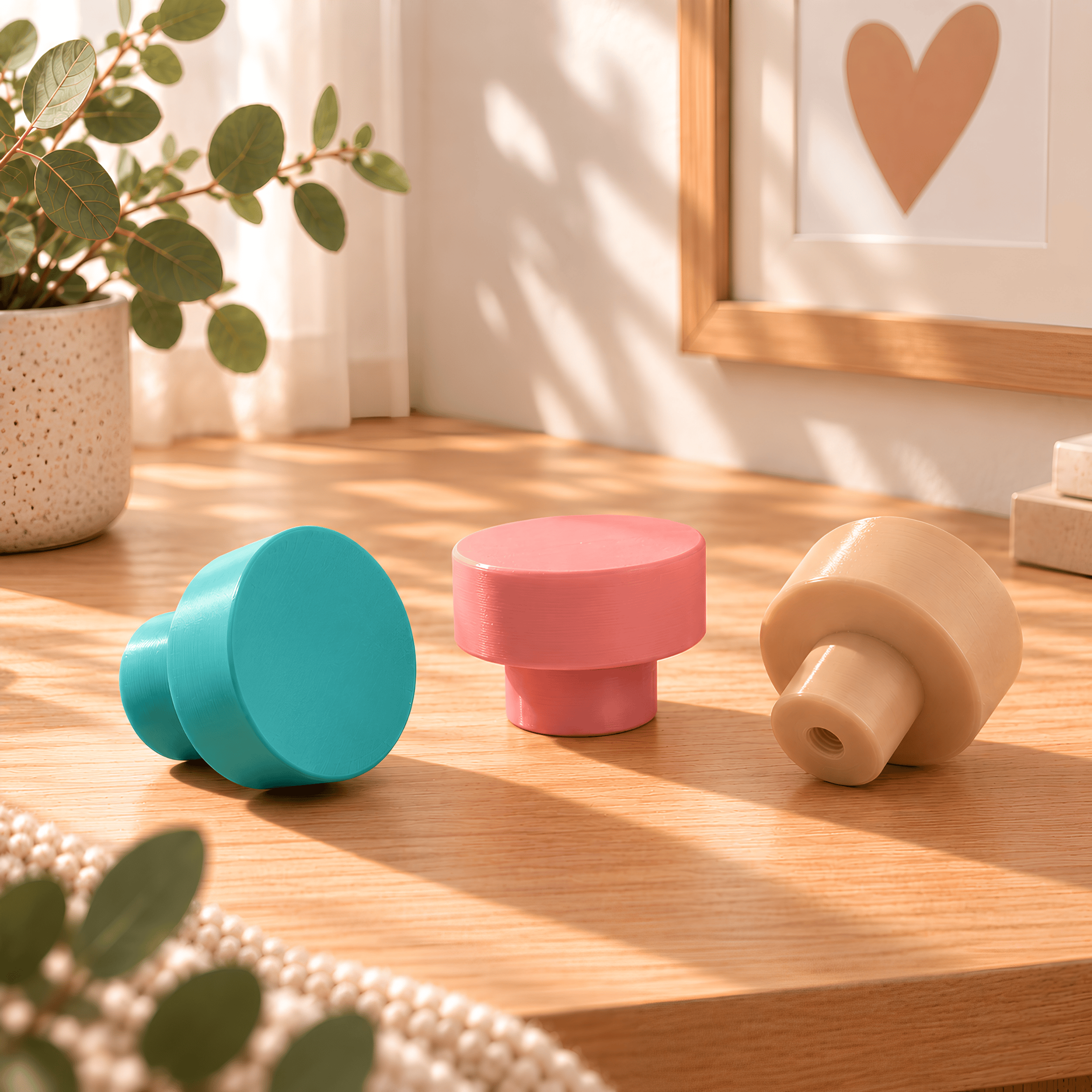 Bunte Möbelknäufe fürs Kinderzimmer | Schubladenknöpfe & Möbelgriffe | IKEA Hack | inkl. M4-Schrauben
