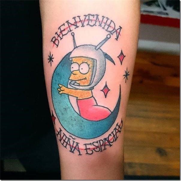 Lovely And Inspiring Simpsons Tattoos - Nexttattoos 604_x_604_jpg