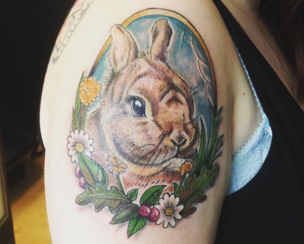 20 Rabbit Tattoo Concepts: Photos And Meanings - Nexttattoos 481_x_600_jpg