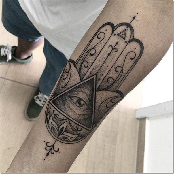 65 Hamsá Tattoos To Get Impressed - Nexttattoos 604_x_604_jpg