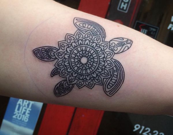 25 Turtles Tattoo Concepts: Photos And Meanings - Nexttattoos 466_x_600_jpg