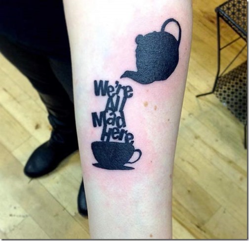 Greatest Of Alice In Wonderland Tattoos - Nexttattoos 488_x_504_jpg