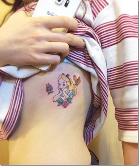 Greatest Of Alice In Wonderland Tattoos - Nexttattoos 575_x_481_jpg