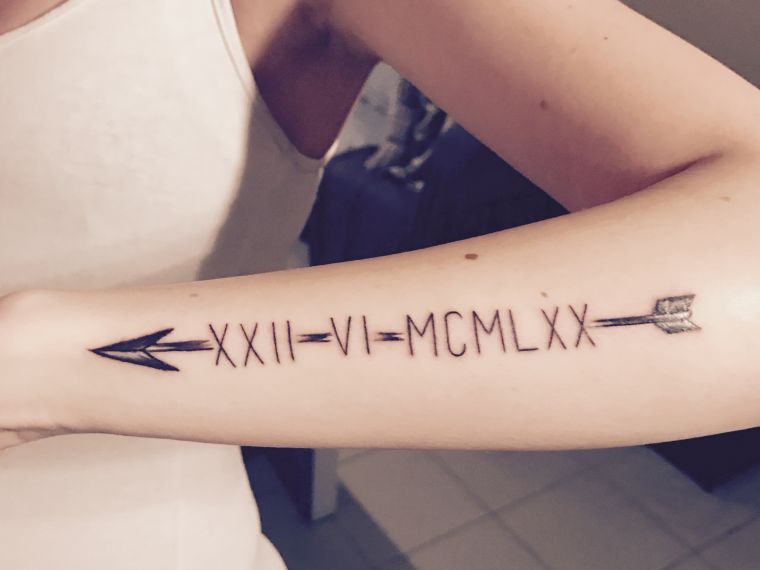 Roman Numeral Tattoo Which Means Conversion Concepts Nexttattoos