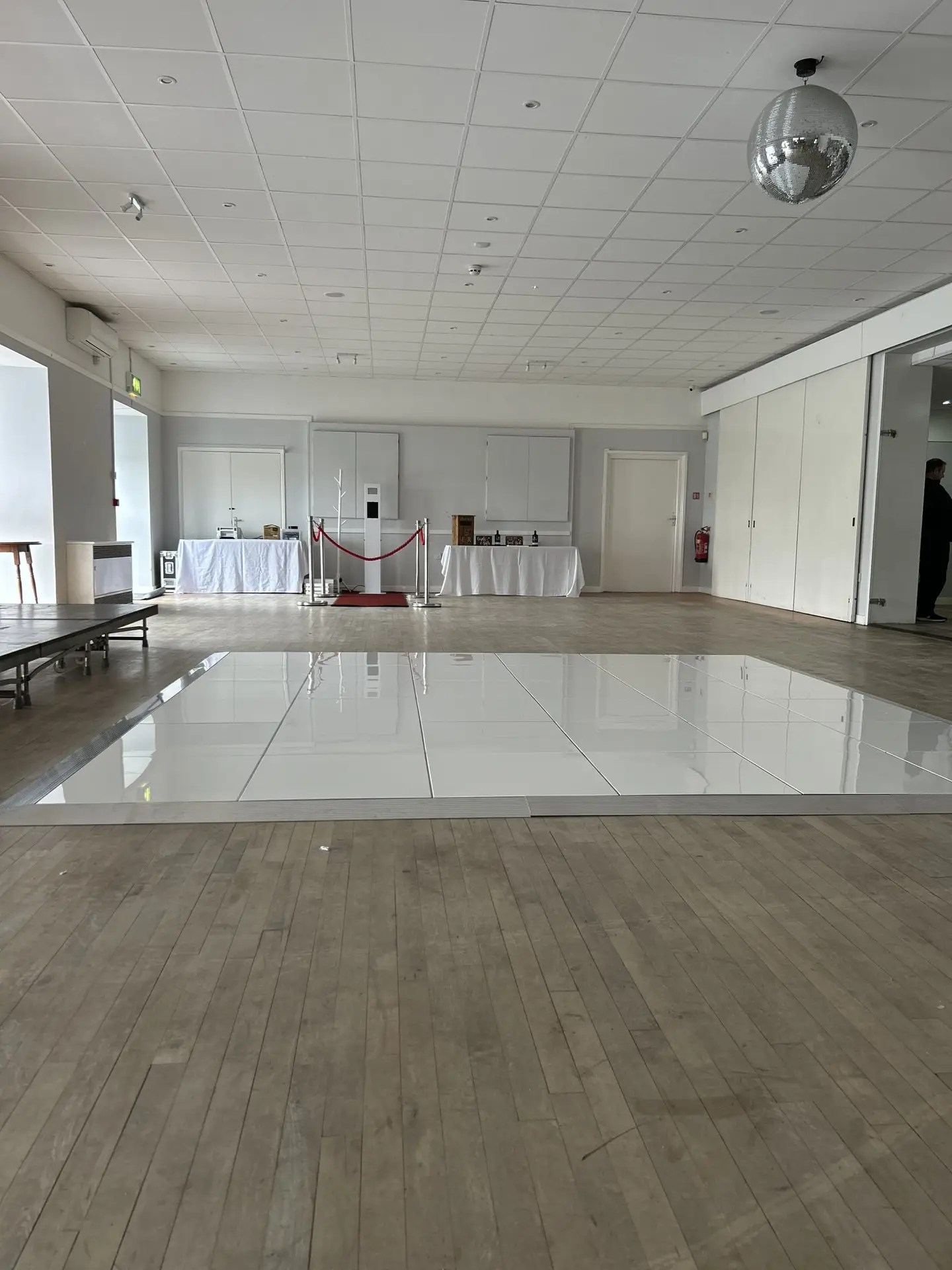 Image showcasing Nextwave Events & Hire's event equipment and services, including LED dancefloor hire, light-up numbers, light-up letters, staging, and special effects for weddings, birthdays, and events.