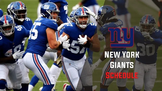 New York Giants Schedule 2025 2026 Dates Times TV Channels New York Giants Schedule 