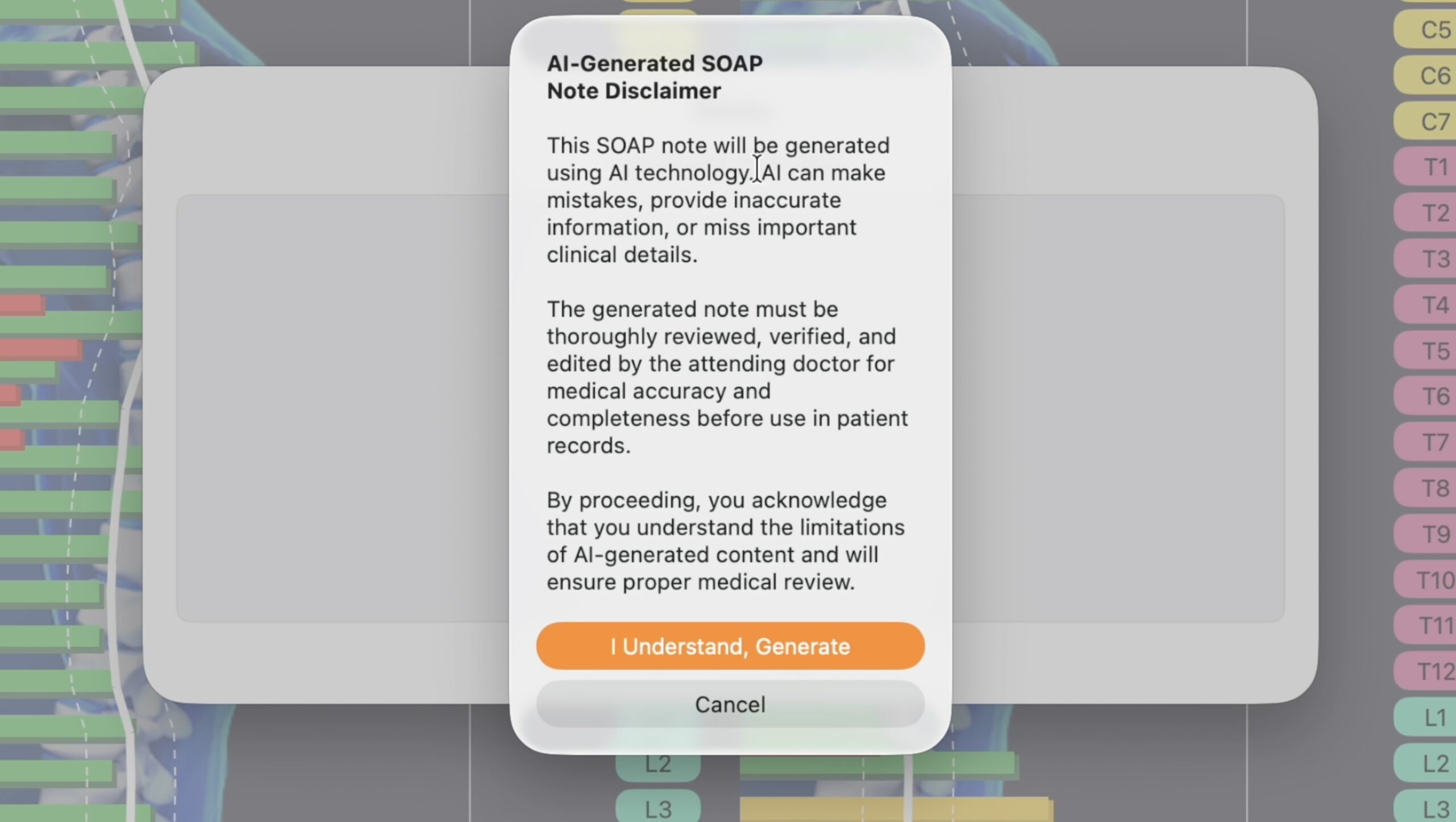 SOAP note AI Integration