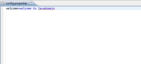 config properties file content