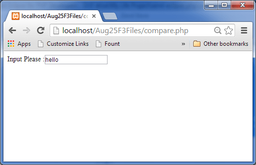 getting textbox value in php samepage