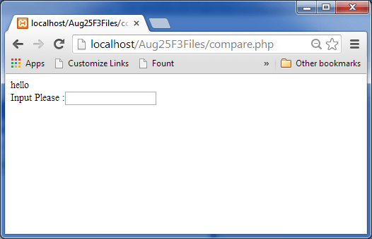 getting textbox value in php samepage