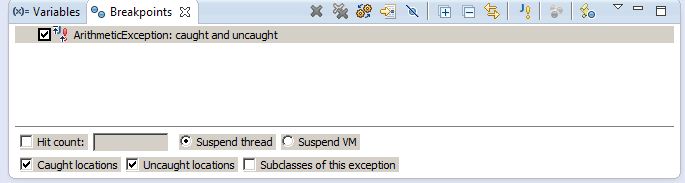 arithmetic exception