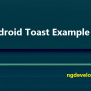 Android Toast Example – NgDeveloper