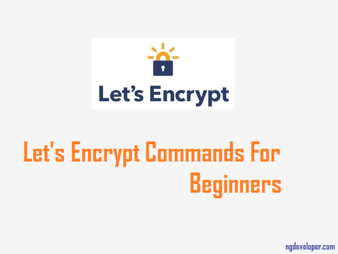 letsencrypt commands for beginners