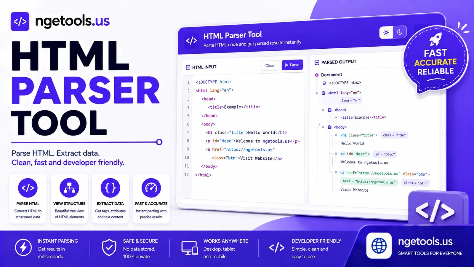 HTML Parser Tool
