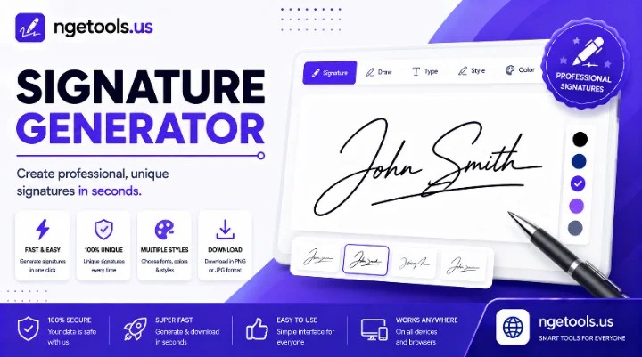 Signature Generator tool